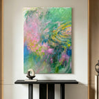 Garden Reverie – Original Hand Painted Abstract Oil Painting on Canvas | Dreamy Botanical Wall Art