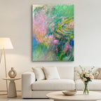 Garden Reverie – Original Hand Painted Abstract Oil Painting on Canvas | Dreamy Botanical Wall Art