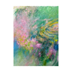 Garden Reverie – Original Hand Painted Abstract Oil Painting on Canvas | Dreamy Botanical Wall Art