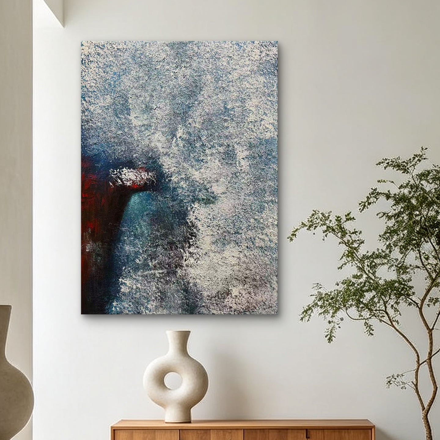 Silent Depth – Original Abstract Oil Painting on Canvas | Minimalist Contemporary Wall Art