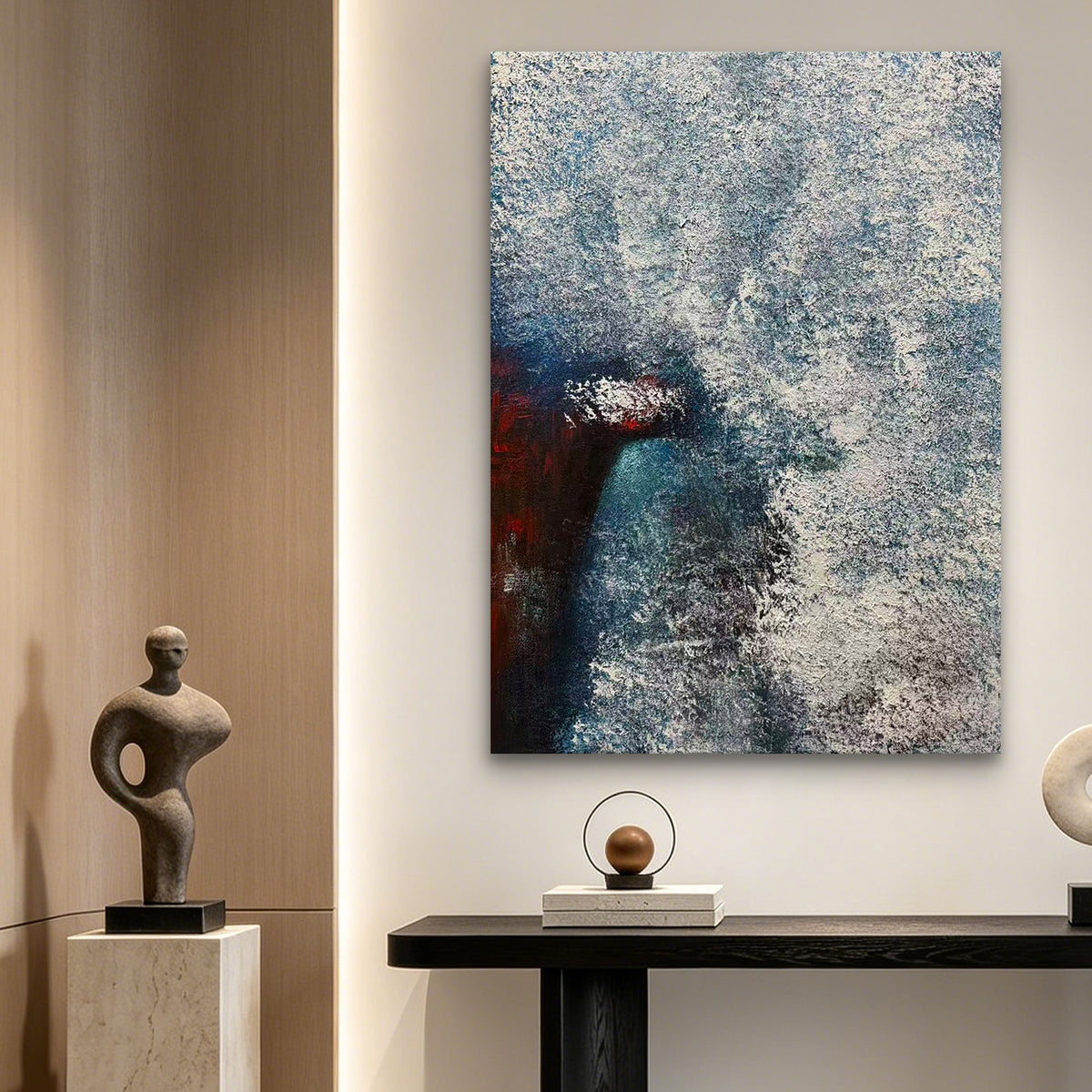 Silent Depth – Original Abstract Oil Painting on Canvas | Minimalist Contemporary Wall Art