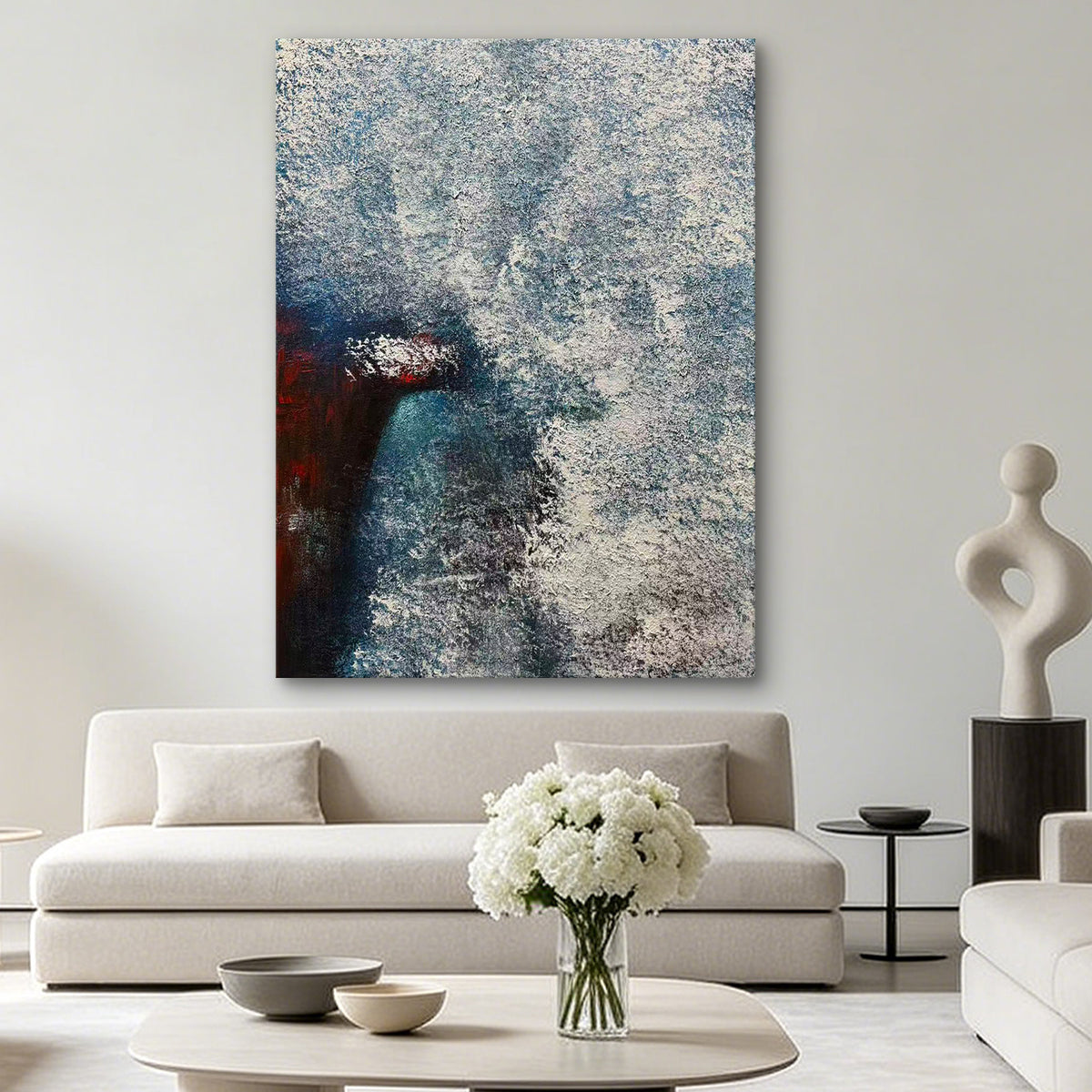 Silent Depth – Original Abstract Oil Painting on Canvas | Minimalist Contemporary Wall Art