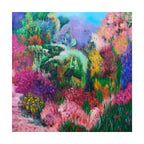 Garden in Bloom – Colorful Abstract Garden Oil Painting | Original Wall Art