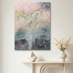Whispering Light – Soft Pastel Abstract Oil Painting | Textured Neutral Art