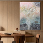 Whispering Light – Soft Pastel Abstract Oil Painting | Textured Neutral Art