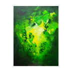 Emerald Pulse – Vibrant Green Abstract Oil Painting | Expressive Contemporary Art