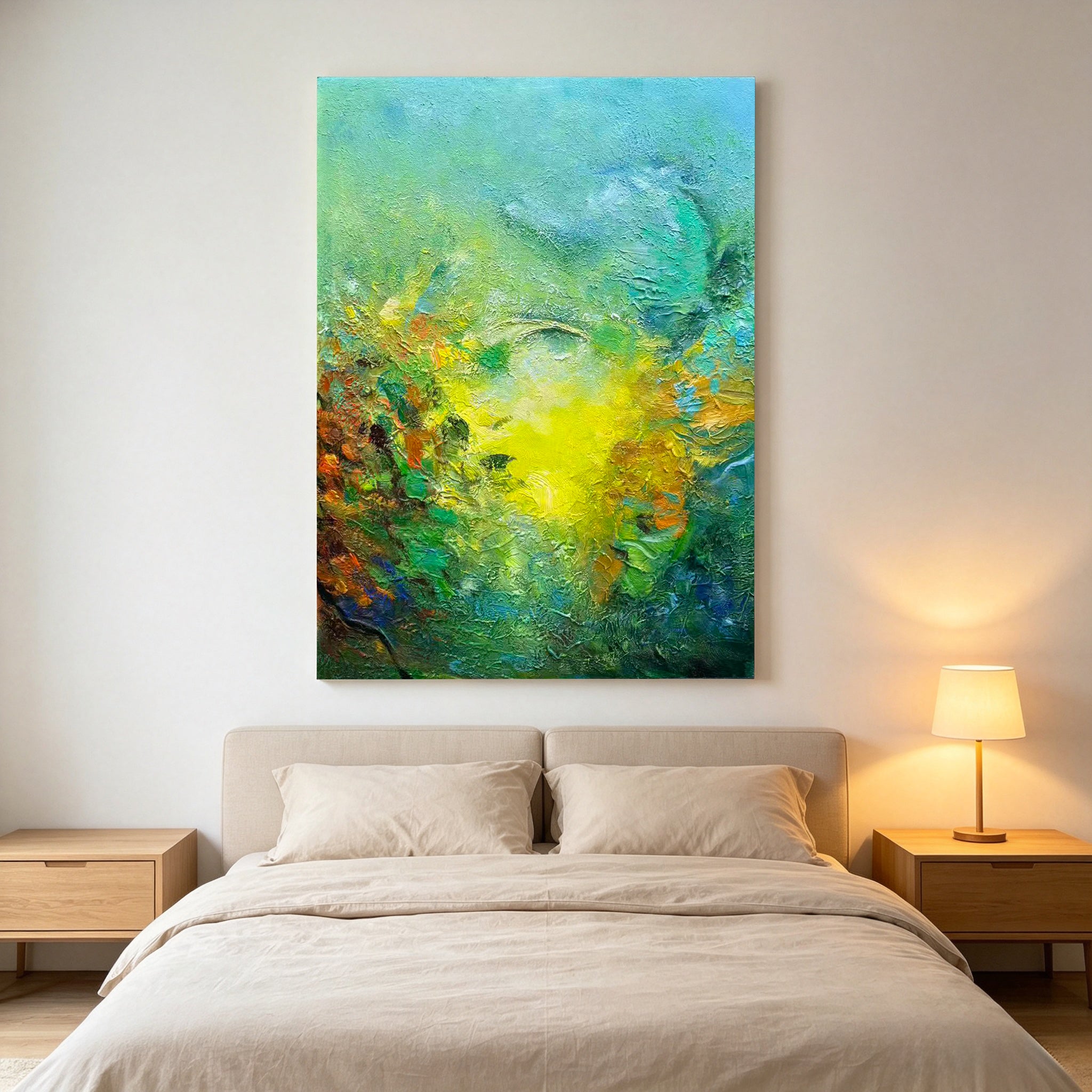 Midsummer – Original Hand Painted Abstract Oil Painting on Canvas | Contemporary Wall Art