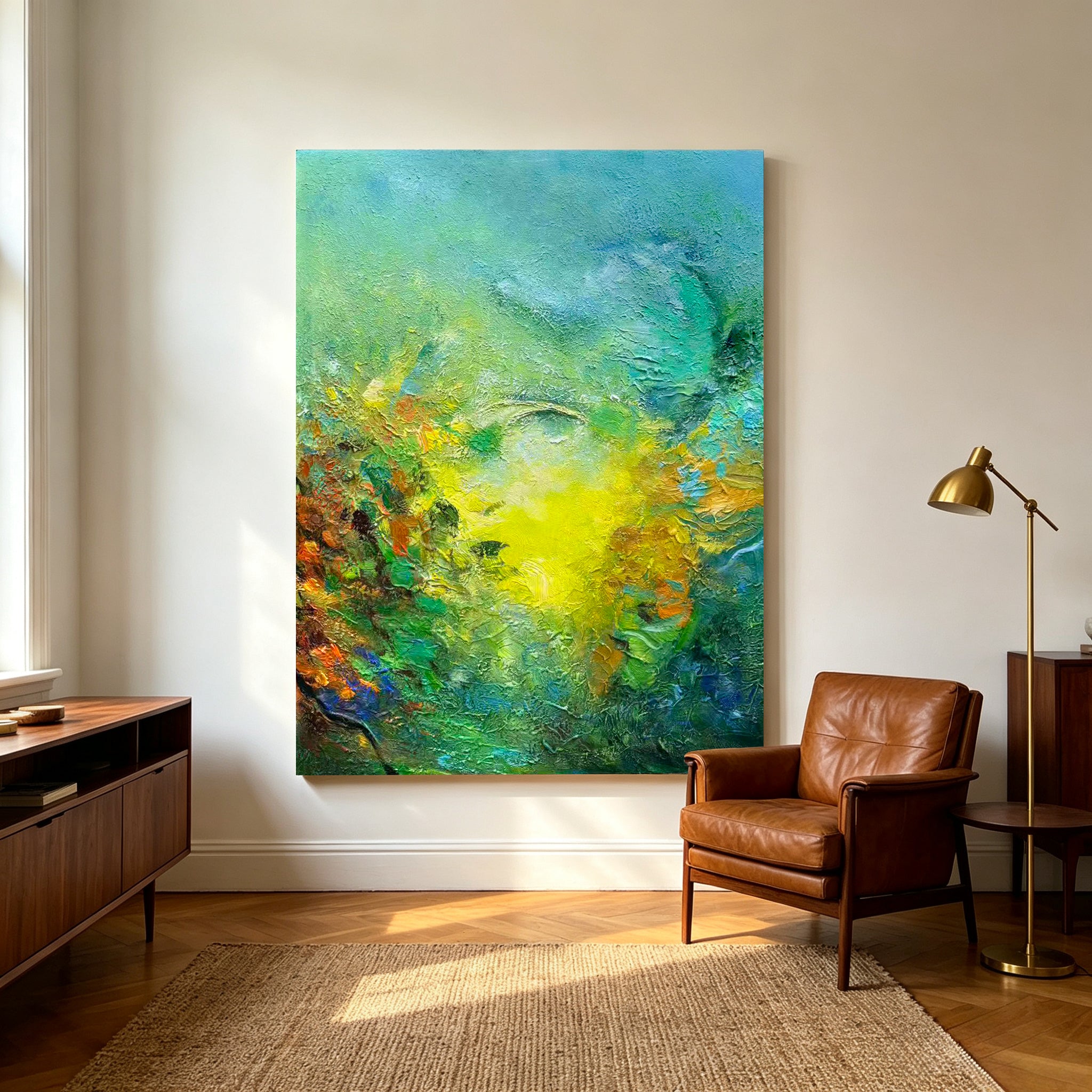 Midsummer – Original Hand Painted Abstract Oil Painting on Canvas | Contemporary Wall Art