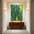 Emerald Forest – Original Textured Abstract Oil Painting on Canvas | Luxury Nature Wall Art