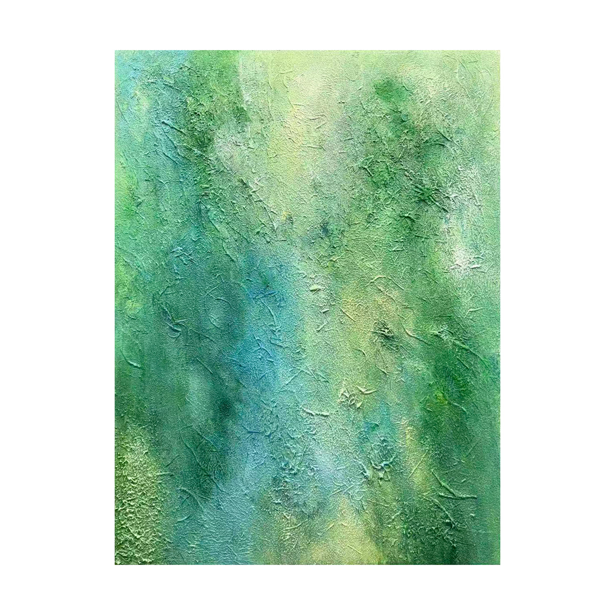 Eternal Green – Original Hand Painted Abstract Oil Painting on Canvas | Contemporary Wall Art