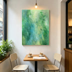 Eternal Green – Original Hand Painted Abstract Oil Painting on Canvas | Contemporary Wall Art