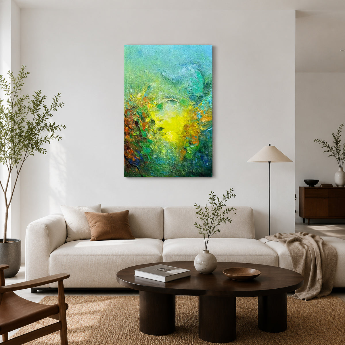 Midsummer – Original Hand Painted Abstract Oil Painting on Canvas | Contemporary Wall Art