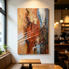 Warm – Original Hand Painted Abstract Oil Painting on Canvas | Contemporary Wall Art