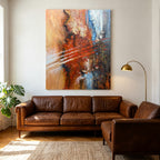 Warm – Original Hand Painted Abstract Oil Painting on Canvas | Contemporary Wall Art
